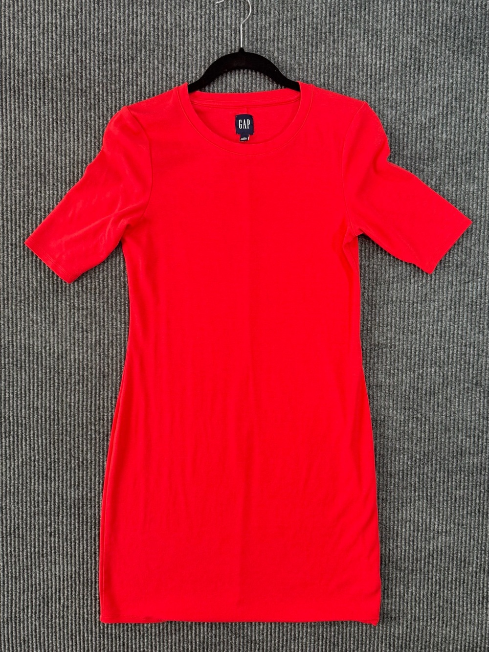 💋 GAP Modern Mini T-Shirt Dress – Tomato Red 💋